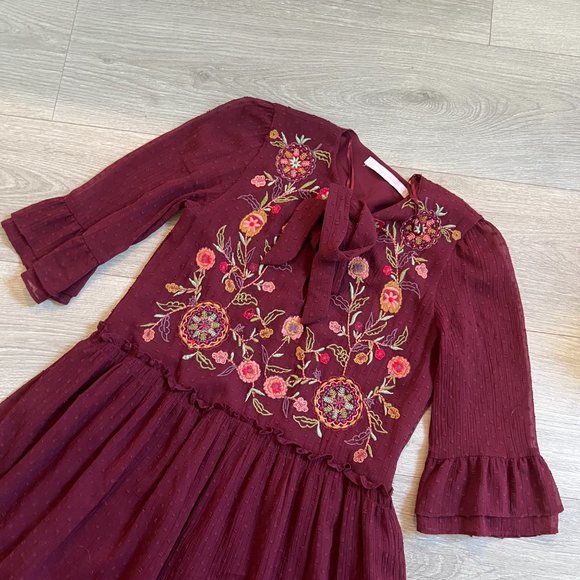 Zara Embroidered Dress (Boho + Floral) - Picture 5 of 7